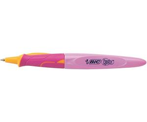 BIC Kids Learner Triangular Ball Pen Twist System Pink Body 12 Box