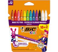 BiC Kids Colour/ Erase Colouring Pens (Pack of 10 , Plus 2 Free)