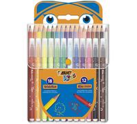 BIC Kids Panda Case Set 18+12pcs