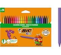 BIC Kids Plastidecor Colouring Crayons, Crayons for Drawing and Crafts, Assorte