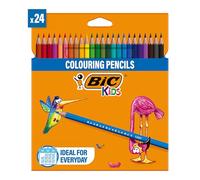 BIC Kids Tropicolors Colouring Pencils, Drawing Colour Pencil Pack of 24