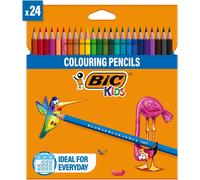BIC Kids Tropicolours Coloured Pencils, Assorted 24 count (Pack of 1)