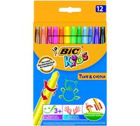 BIC Kids Turn & Colour Twistable Wax Crayons 8 Pack Bundle Children Art Set