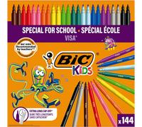 Bic Kids Visa Felt Pens - Assorted Colours, Classpack Of 144
