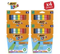 BIC Kids Visacolor XL Coloring Pens - Cardboard Case of 8