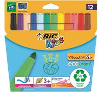 BIC Kids Visacolor XL ECOlutions Colouring Pens 12 Pack