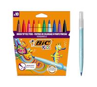 BIC Kids Visaquarelle Colouring Pens 10 Pack, Multicolor