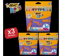 Bic Kids Visaquarelle Colouring Pens - Pack of 10 - 3 Packs Bic Multicolor