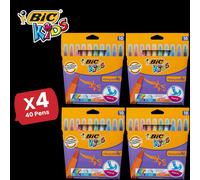 Bic Kids Visaquarelle Colouring Pens - Pack of 10 - 4 Packs Bic Multicolor