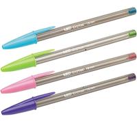 BIC LARGE CRISTAL Pens 1.6MM IN BLACK BLUE PURPLE PINK OR GREEN