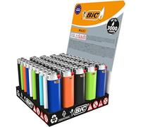 BIC Maxi Flint Lighters - Assorted Colours, 50 Lighters