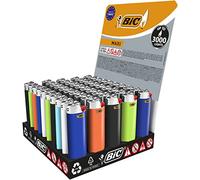 BIC Maxi Flint Lighters - Assorted Colours, 50 Lighters