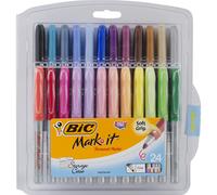 BIC Mark-It Fine Point Permanent Markers 24/Pkg-Assorted Colors