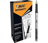 BIC Mark It Pen Fine Bullet - 1 mm Black Non Refillable Pack of 12