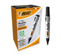 Bic Marking 2000 ECOlutions, Multi-Surface Black Permanent Markers, Ideal for Sc