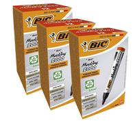 Bic Marking 2000 ECOlutions Permanent Bullet Tip Markers Red - 12 - 3 Packs Bic Multicolor