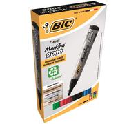 Bic Bic 2000 B/Tip Permanent Marker Red PK4 820913