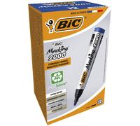 BIC Marking 2000 ECOlutions Permanent Bullet Tip Markers Blue - Box of 12