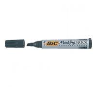 BIC PERMANENT BLACK MARKER PEN CHISEL (THICK) - 9736