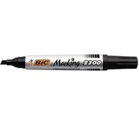 BIC PERMANENT BLACK MARKER PEN CHISEL (THICK) - 9736