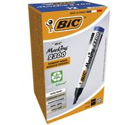 BIC Marking 2300 ECOlutions Permanent Markers - Blue, Box of 12 Blue Box x 12