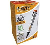 Bic Marking 2300 Chisel Nib Permanent Marker Box - 12 Red - bic permanent red marker chisel tip 2300 marking pen thick choose qty from menu 12