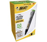 BIC Marking 2300 Permanent Markers Chisel Tip Green 12 Box