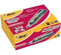 BIC Marking Onyx Permanent Markers with Medium Tip - Blue, 12 PER BOX
