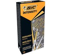 BIC Marking Permanent Markers - Assorted Intense Colours, Box of 12