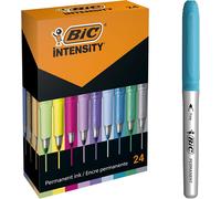 Bic Marking Permanent Markers - Assorted Intense/Pastel/Metallic Colours, Assor