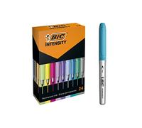 Bic Marking Permanent Markers - Assorted Intense/Pastel/Metallic Colours, Assorted Colours, Box of 24