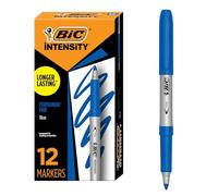 Bic Marking Permanent Markers Ultra Fine Tip Blue 12 Box