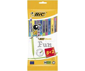BIC Matic Combo Mechanical Pencils (Value Pack of 8, Plus 2 Free)