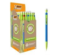 BIC Matic ECOlutions Mechanical Pencils - Box of 50 with Assorted Barrel Colours - 0.7 mm HB Friendly Pencils with Resistant Leads, black