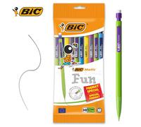 BIC Matic Fun Mechanical Pencils 0.7mm 10-Pack with Refills and Eraser
