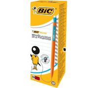 BIC Matic HB Mechanical Pencils and Eraser, Assorted Barrel Colours with Fine Po