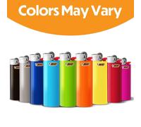 BIC Maxi Flint Lighters - Assorted Colours, 50 Lighters