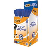 BiC Medium Cristal Blue Pens Pack 50