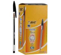 BIC - Medium Tip Cristal Ballpoint Pens - Pack of 50 (Black)