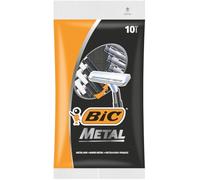 Bic Metal Quality Disposable Men's Shaving Razors, Best Single Blade, 10-Count