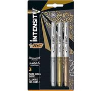 Bic Metallic Marking Colour Assorted Pack of 5, Metallic colours, 3 count (Pack of 1)