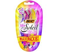 BIC Miss Soleil Colour Collection, Triple Blade Razor for Women,