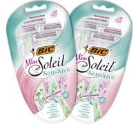 BIC Miss Soleil Sensitive Women's Razors - Bundle of 2 Packs of 4