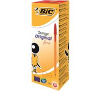 Bic Orange Pens Fine Red (Pack-20)
