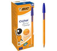 BIC Orange Original Ballpoint Pen Blue Fine 0.3 mm Non Refillable Pack of 20