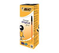 BIC 1199110114 - Bic Orange Ball Pen Fine Black 1199110114 - (PK20)