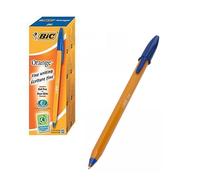 BIC Orange Original Ballpoint Pen Blue Fine 0.3 mm Non Refillable Pack of 20
