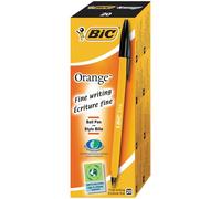 BiC Orange Fine Writing Pen Black Pack of 20