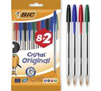 Bic Original Ballpoint Pens, Assorted Colours, Pack of 10