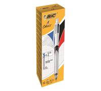 Bic Pack of 12 Assorted Colour Multifunction Ballpoint Pen and Pencil